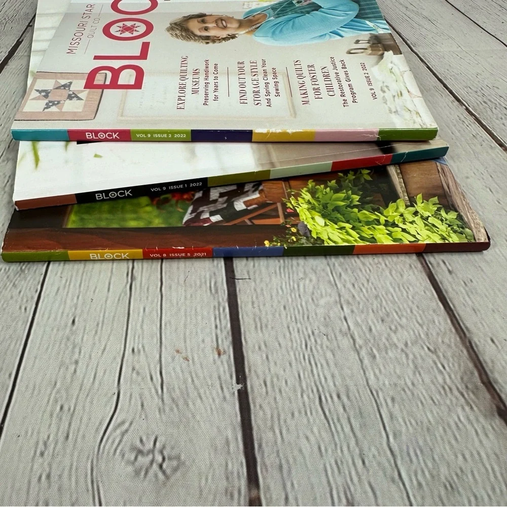 21-22 Missouri Star BLOCK Quilt Idea Books - Set of 3 handmade cottagecore